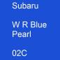 Preview: Subaru, W R Blue Pearl, 02C.